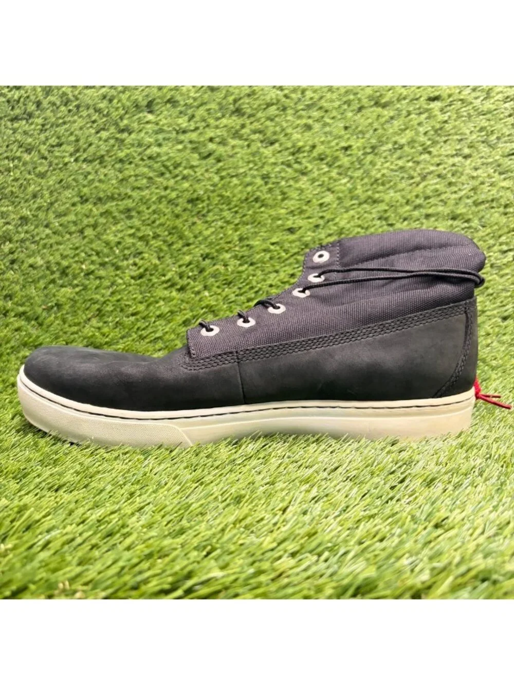 Timberland Roll Top Cupsole Mens Size 10.5 Black Outdoor Lace Up Ankle Boots